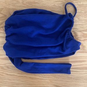 Blue Crop Top